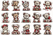 Whimsical Easter Teddy Bear Clipart, an Illustration by OK Design (Thumbnail 3 of 6)