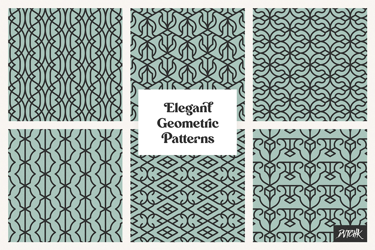 Elegant Geometric Patterns | V 03, a Pattern Graphic by dvtchk (Photo 6 of 6)