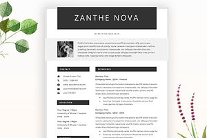 Creative Resume CV Template - ZN