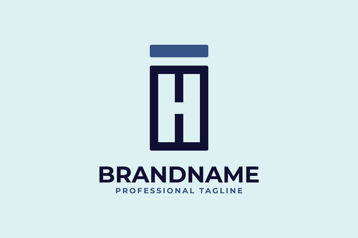 Letters IH or HI Monogram Logo, a Branding & Logo Template by Pray Art Design Studio