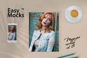 Magazine mockup set 01, a Cups & Container Mockup by Easy Mocks (Thumbnail 1 of 13)
