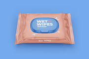 Wet Wipes with Cap Mockup half side, a Cups & Container Mockup by easymock (Thumbnail 6 of 8)