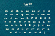 Kaysto - Serif Display Font, a Serif Font by Ekahermawan (Thumbnail 13 of 15)
