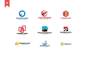 Set logo business design concept, a Branding & Logo Template by Lucky Creative