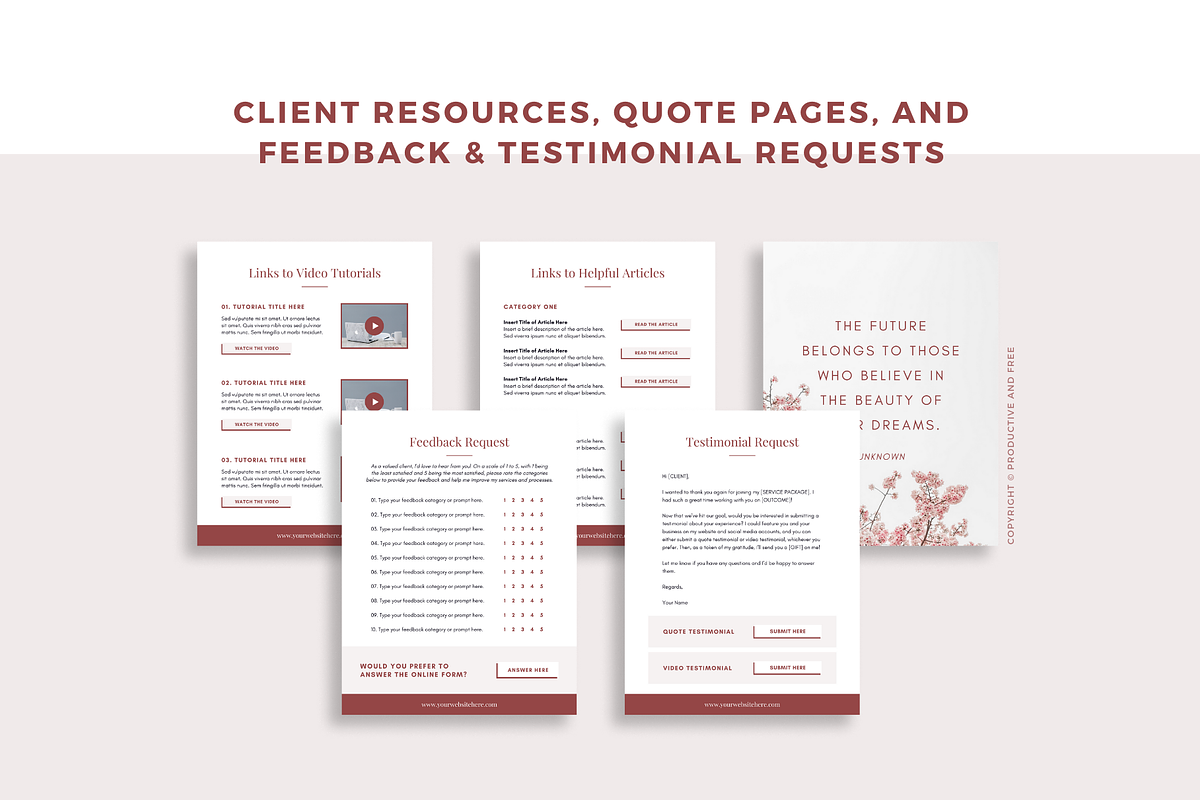 Client Experience Goodbye Packet, a Magazine Template by ProductiveandFree (Photo 5 of 14)