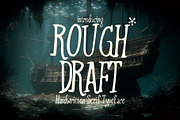 Rough Draft - Organic Human Serif, a Serif Font by HipFonts (Thumbnail 1 of 7)