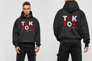 Oversize Hoodie PSD Mockup Templates