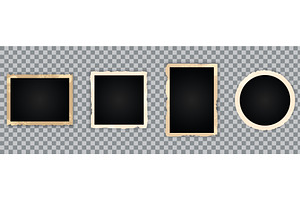 Vintage photo frame, an Illustration by Vector Creator