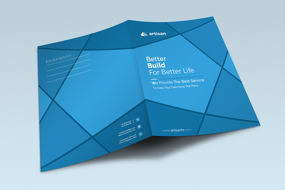 Presentation Folder, a Stationery Template by artisanHR (Photo 2 of 5)