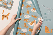 Wild Animals Patterns, a Pattern Graphic by watercolor kamill (Thumbnail 4 of 11)
