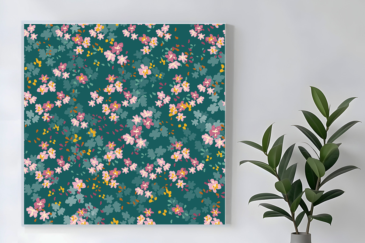 Misty Meadow Floral Seamless Repeat, a Pattern Graphic by Sharon Schwalbe (Photo 6 of 7)