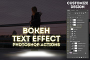 Bokeh Text Effect Photoshop Actions preview 3