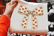 Hearts Coquette Valentine's Bow Png, an Illustration by OK Design (Thumbnail 2 of 4)