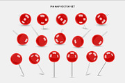 Map Pin Icons Set, an Object Graphic by DesignerCandies (Thumbnail 2 of 6)