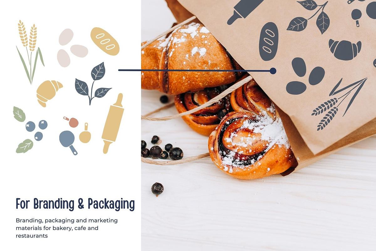 Bakery Seamless Patterns & Graphics, a Pattern Graphic by Fern & Quill (Photo 8 of 11)
