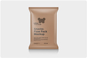 Kraft Snacks Flow Pack Mockup, a Packaging Mockup by Reformer Mockup (Thumbnail 4 of 5)
