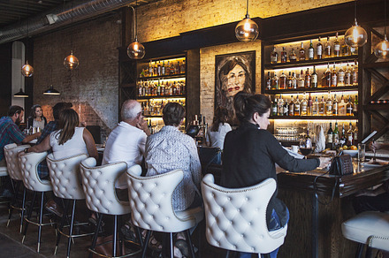 Alcohol Bottles In A Bar From Behind preview 6