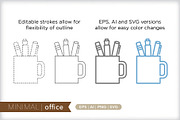 Minimal office icons, an Outline Icon by Picture Window (Thumbnail 5 of 5)