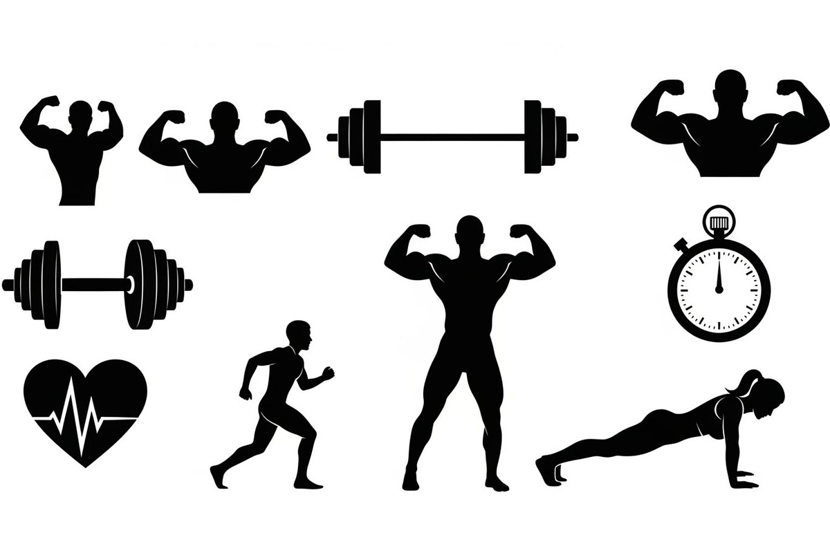 Ultimate Fitness Gym Vector Bundle, an Illustration by Creativeshirt (Photo 30 of 51)