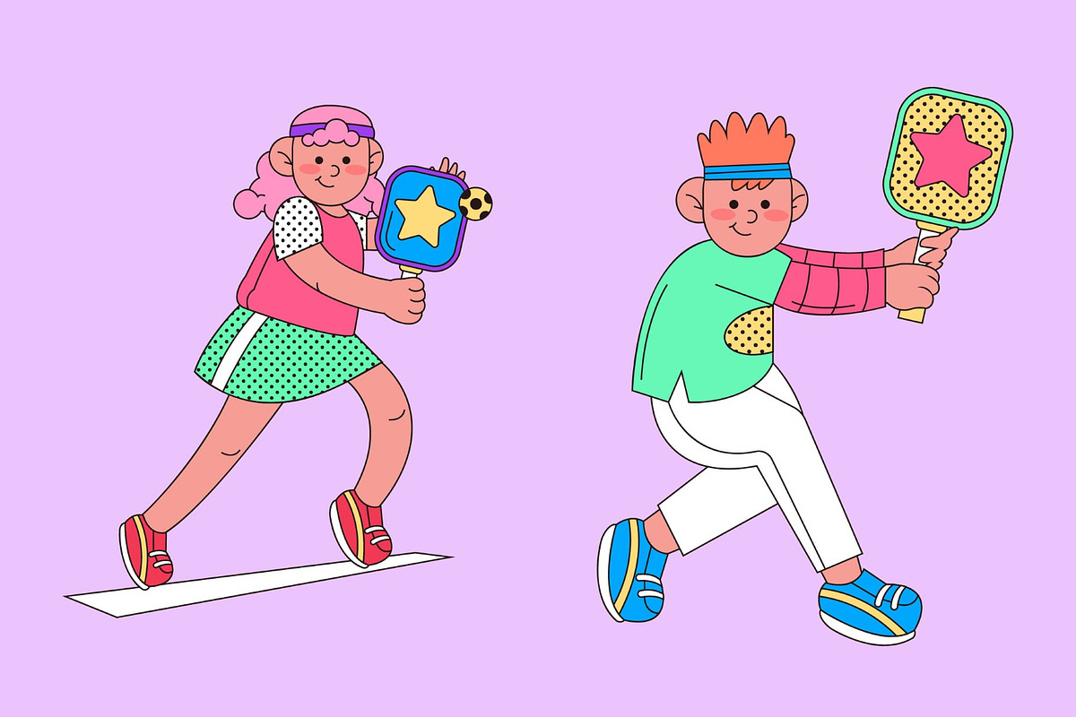 Pickleball Asset Illustration, an Object Graphic by graphicook (Photo 2 of 3)