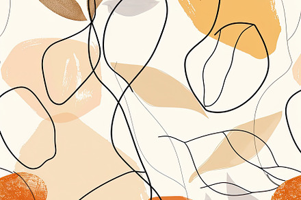 Minimalist organic & fruits pattern, a Background Photo by Virgo Studio
