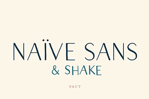 Naive Sans Font Collection