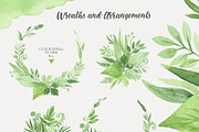Magic Greenery Design kit watercolor, a Texture Illustration by NataliVA (Thumbnail 2 of 8)