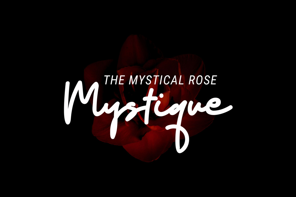 Mystique handwritten script font