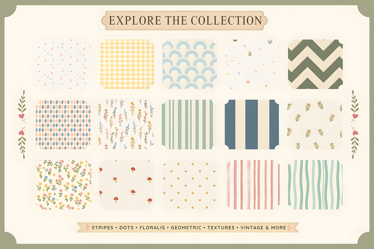 Procreate Poster Background Patterns, a Brush Add-On by HopeArtIllustration (Photo 4 of 10)