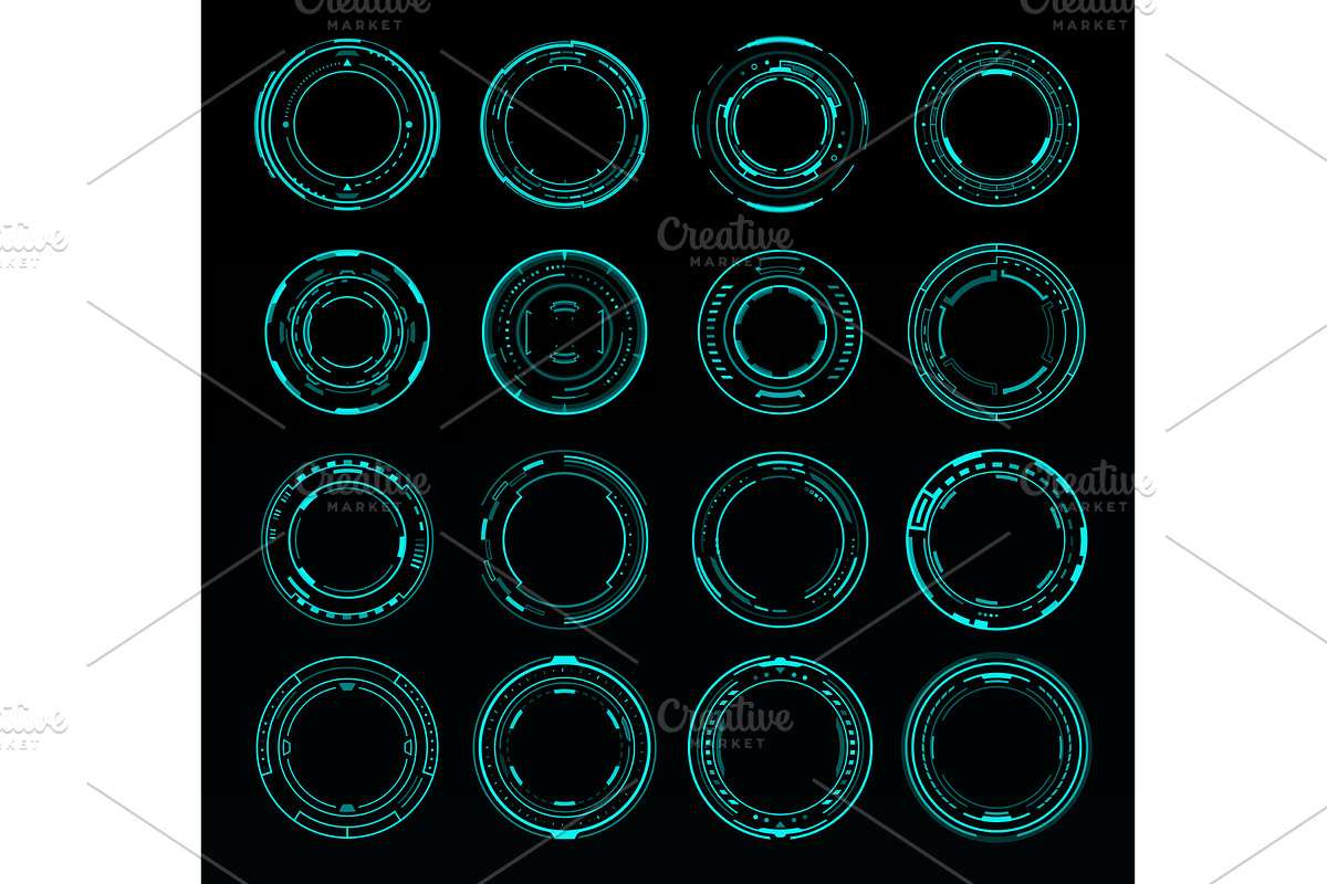 Dial HUD interface. Sound volume, a Decorative Illustration by Vector Tradition