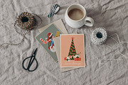 Happy Holidays set: retro edition, a Decorative Illustration by Paper Cherry (Thumbnail 17 of 21)