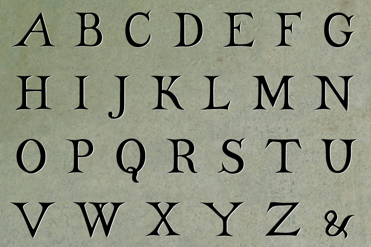 Castine, a cemetery headstone font preview 4