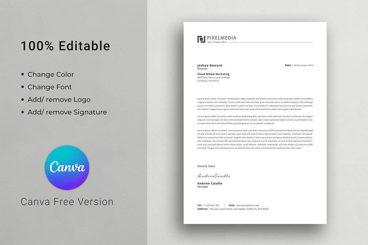 Letterhead, a Stationery Template by DesignDevisers (Photo 5 of 10)
