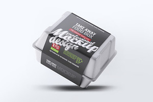 Take Away Food Box Mock-Up