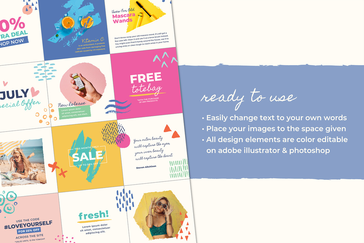Kantempa#1 Instagram+Canva Templates, a Social Media Template by Storyteller Imagery (Photo 4 of 6)
