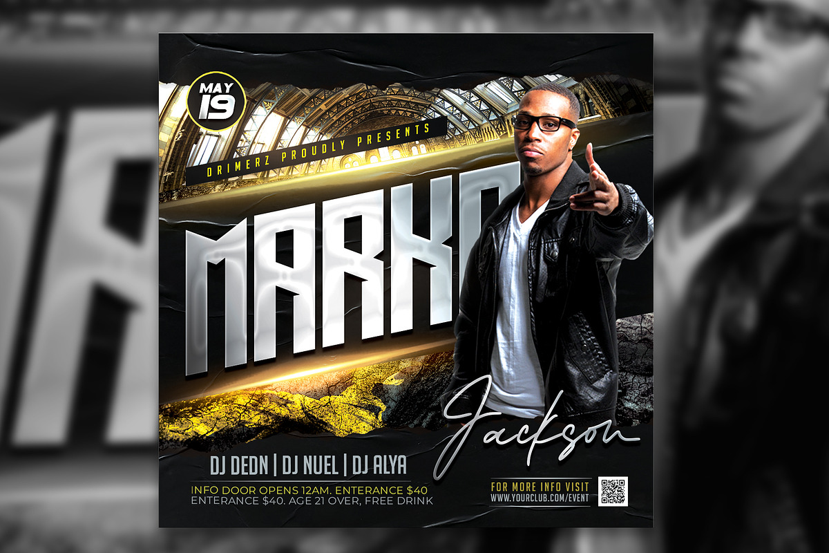 DJ Flyer, a Flyer Template by drimerz (Photo 2 of 2)