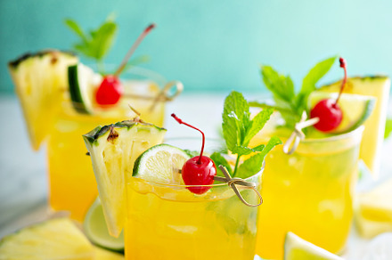 Refreshing summer pineapple rum cocktail, a Food & Drink Photo by farwasser