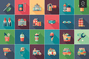 50 Spring and summer flat icons set, an Icon by Yury Velikanov (Thumbnail 3 of 3)
