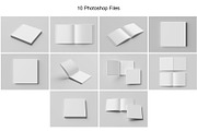 Square Book Mockup, a Books & Magazine Mockup by Tokobeta (Thumbnail 13 of 13)