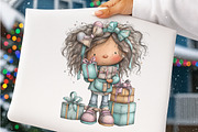 Whimsical birthday girl clipart, an Illustration by SinaCreation (Thumbnail 6 of 11)
