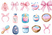 Spa Watercolor Clipart, an Illustration by Watercolor design (Thumbnail 2 of 12)