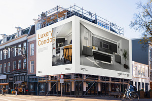 4x Billboard Construction Mockups