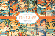 Retro Tiki Paradise, a Background Graphic by Curve Design (Thumbnail 1 of 7)
