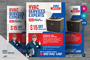 Heating and Cooling HVAC Flyer, a Flyer Template by PSDPixel (Thumbnail 1 of 5)