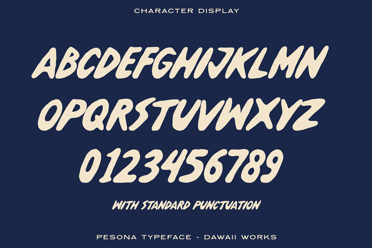 Pesona Typeface, a Handwritten Font by Dawaii Goods (Photo 3 of 6)