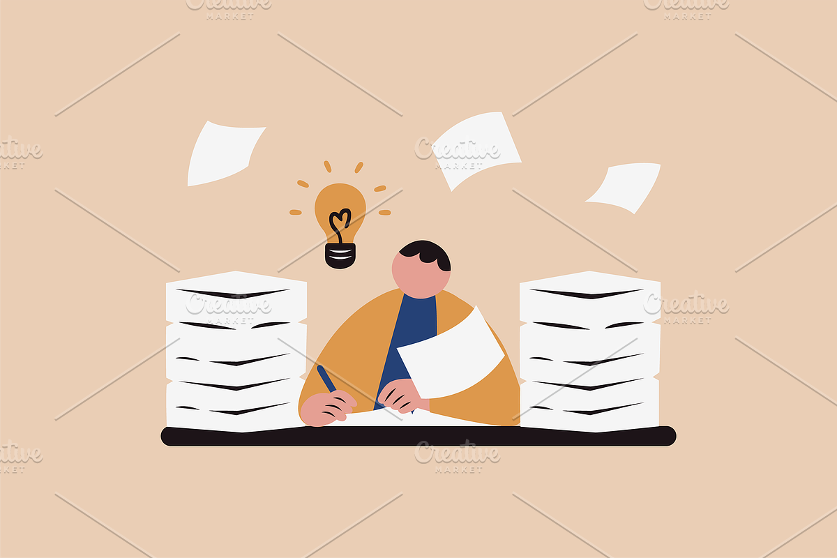 Workaholic Life Illustration, a Work Illustration by Jump Studio (Photo 8 of 10)