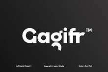Gagifr - Bold Display Sans Font