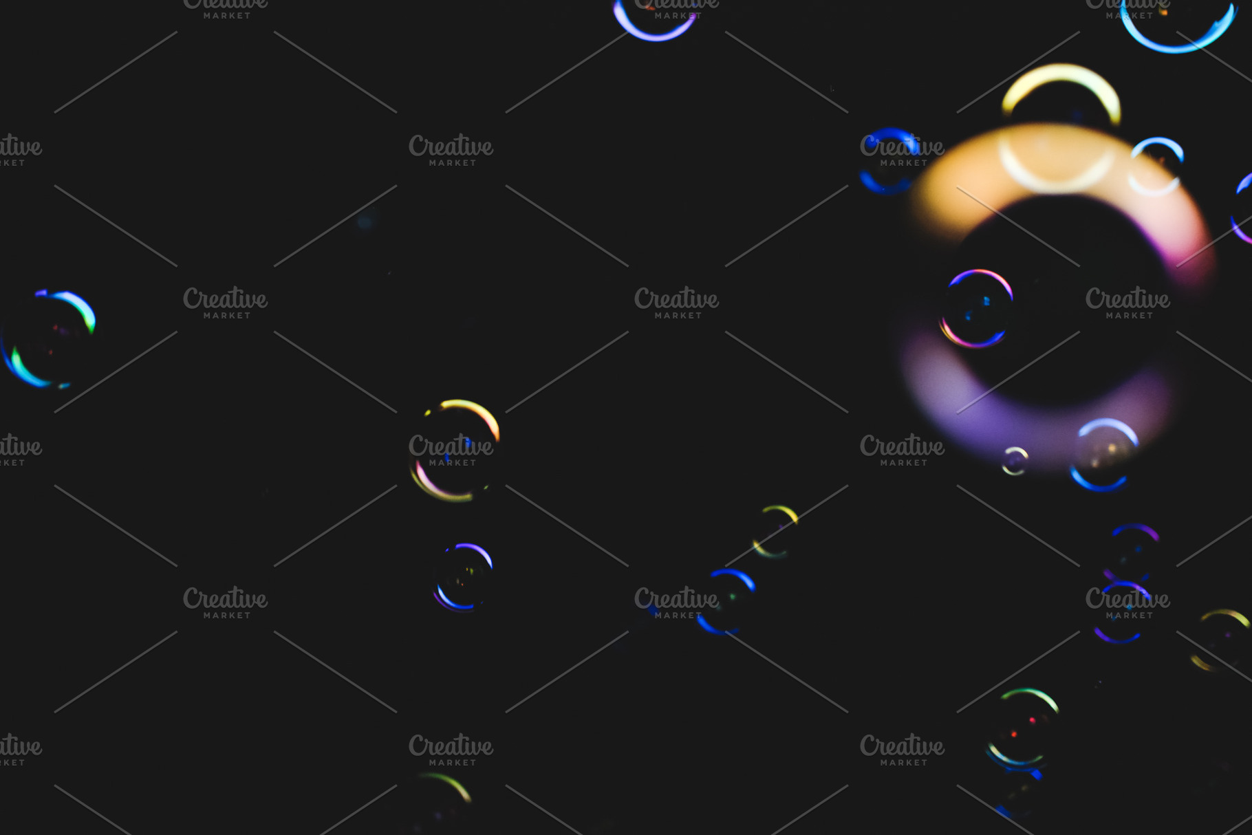 Colorful bubbles over dark featuring air, art, and background, an Arts & Entertainment Photo by mikelju's point of view