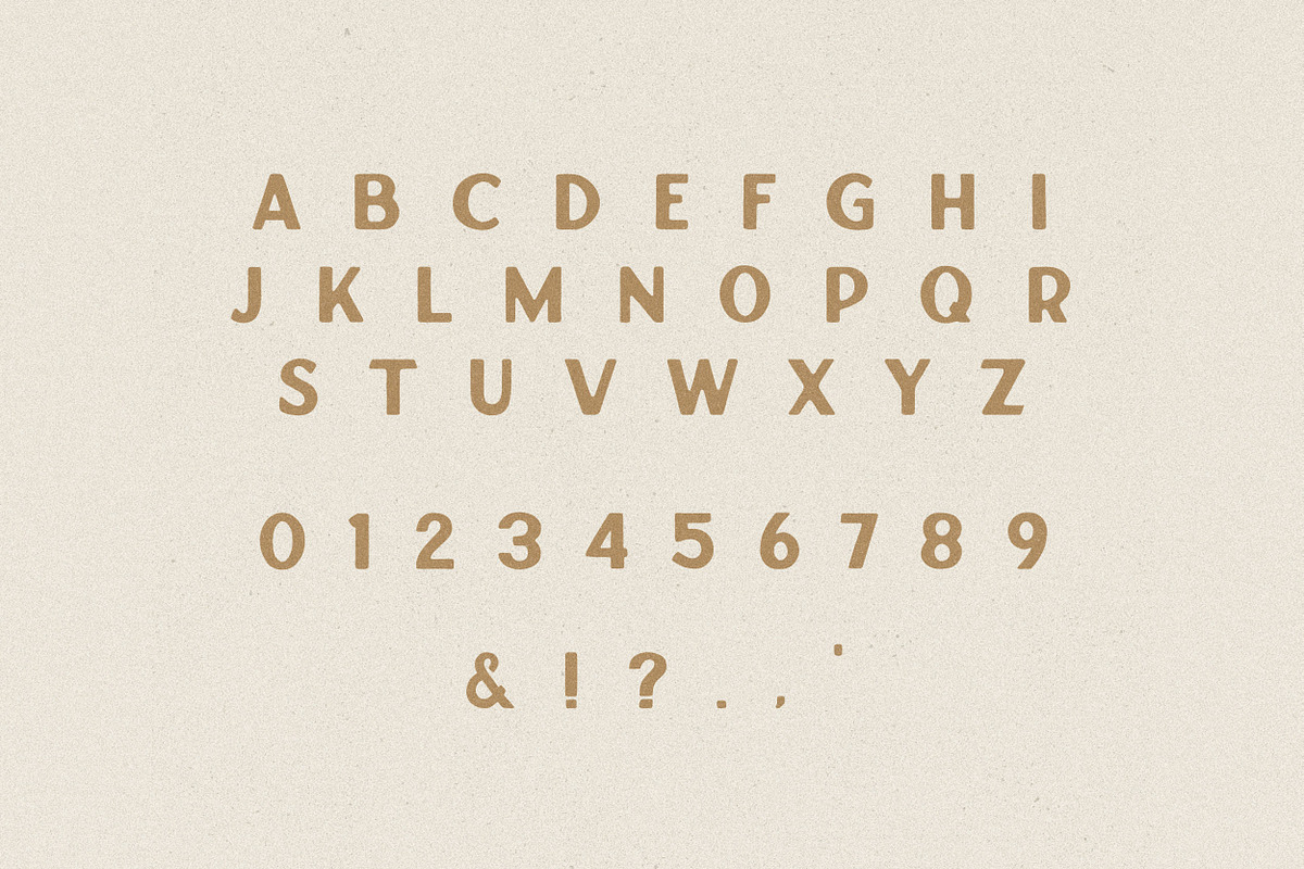 Gold Camp | Handmade Display Font, a Sans Serif Font by Daniel Neuman (Photo 2 of 8)
