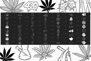 CANNABIS Procreate Stamps